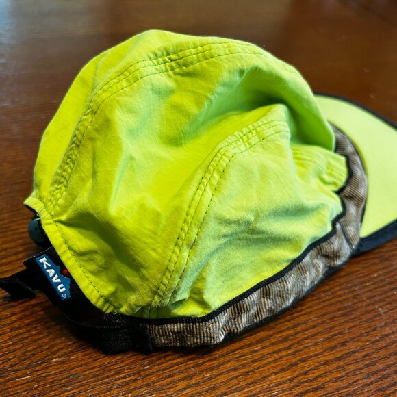 KAVU Strapcap Trail Running Hat Medium Yellow/Tan - Picture 2 of 3